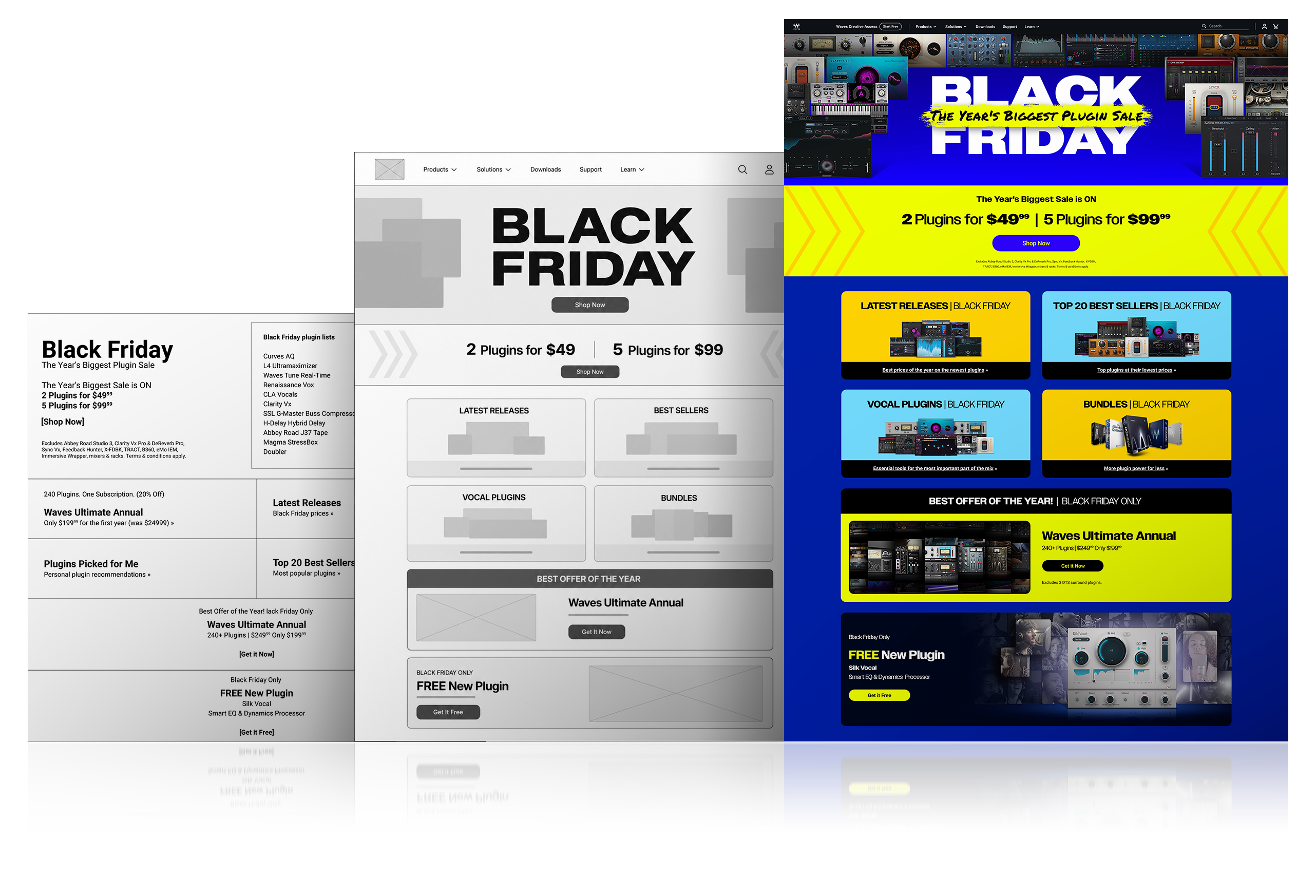 Early Black Friday to Cyber Monday homepage takeover visual