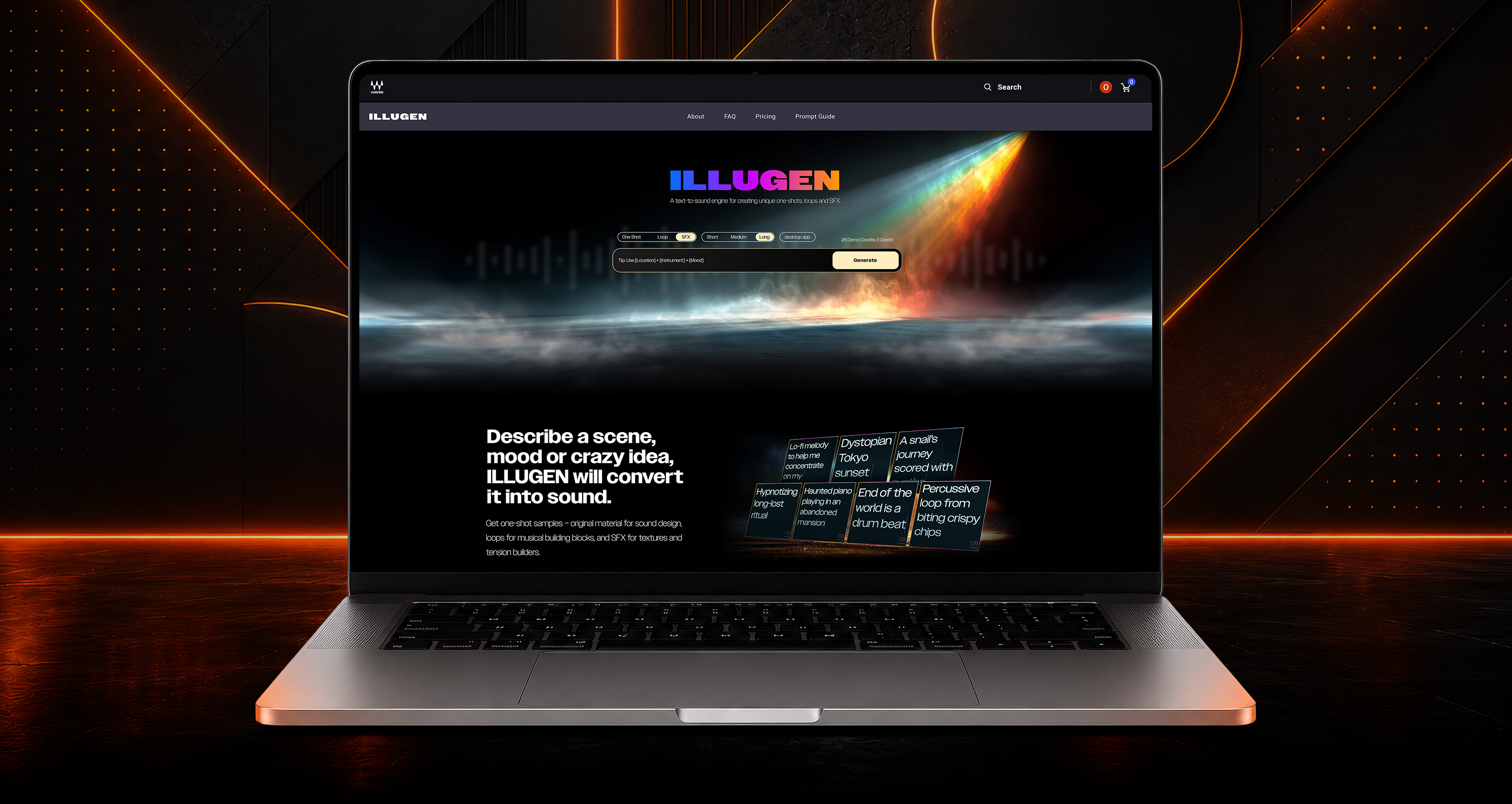 IlluGen main landing page visual
