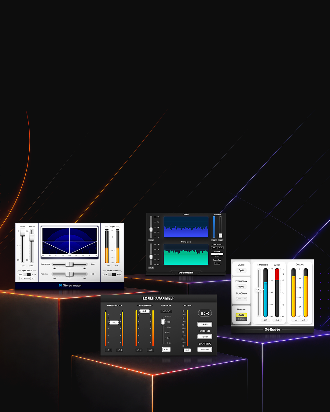 Waves Audio Plugin Interface Visual Refresh hero visual, mobile