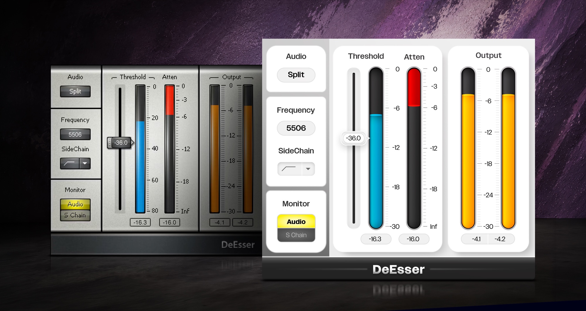 DeEsser before/after visual