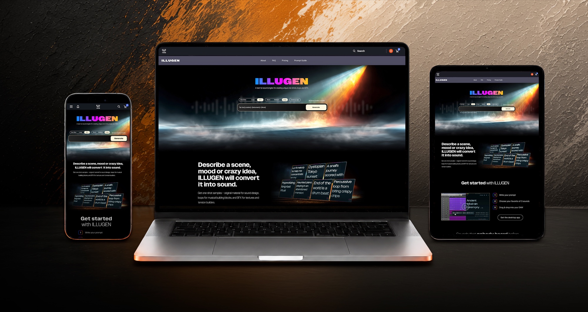 IlluGen main landing page visual