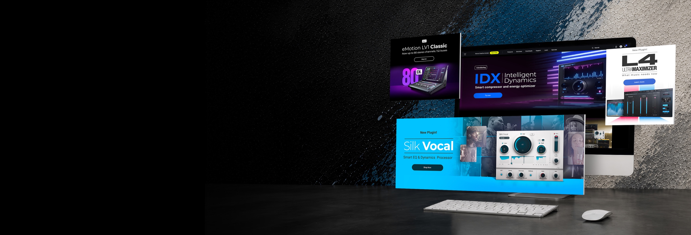 Waves Audio product release campaign hero visual